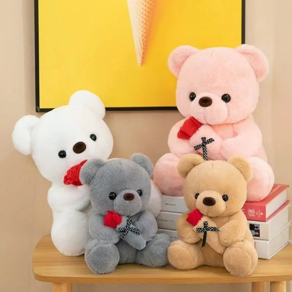 Rose Bear Plush Doll Soft Hug Toy Rose Bear Plush Doll Soft Hug Toy