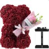 Rose Bear with Flower Bouquet 24cm Rose Bear with Flower Bouquet 24cm
