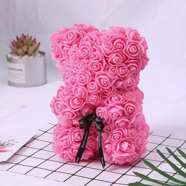 Rose Flower Teddy Bear 25cm Romantic Gift with Box Rose Flower Teddy Bear 25cm Romantic Gift with Box