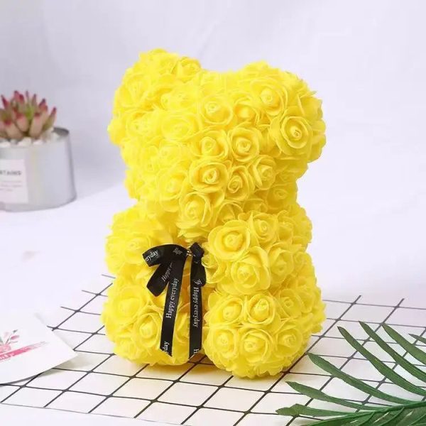 Rose Flower Teddy Bear 25cm Romantic Gift with Box Rose Flower Teddy Bear 25cm Romantic Gift with Box