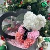 Rose Flower Teddy Bear 25cm Romantic Gift with Box Rose Flower Teddy Bear 25cm Romantic Gift with Box