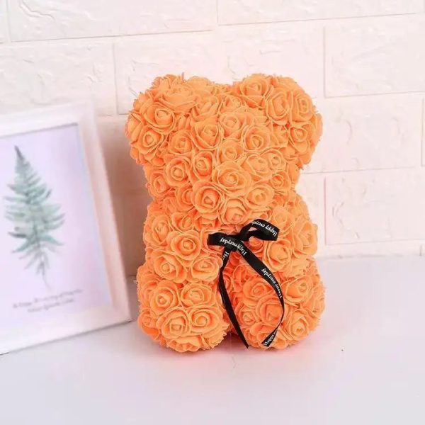 Rose Flower Teddy Bear 25cm Romantic Gift with Box Rose Flower Teddy Bear 25cm Romantic Gift with Box