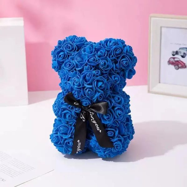 Rose Flower Teddy Bear 25cm Romantic Gift with Box Rose Flower Teddy Bear 25cm Romantic Gift with Box