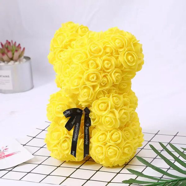 Rose Flower Teddy Bear 25cm Romantic Gift with Box Rose Flower Teddy Bear 25cm Romantic Gift with Box