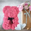 Rose Flower Teddy Bear 25cm Romantic Gift with Box Rose Flower Teddy Bear 25cm Romantic Gift with Box