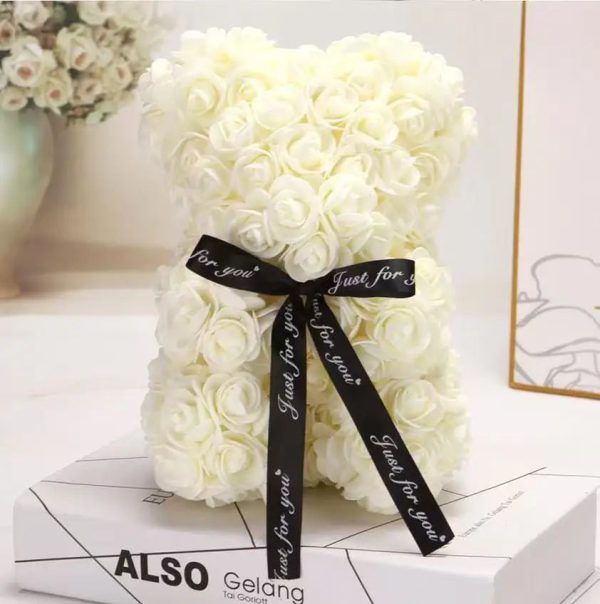 Rose Flower Teddy Bear 25cm Romantic Gift with Box Rose Flower Teddy Bear 25cm Romantic Gift with Box