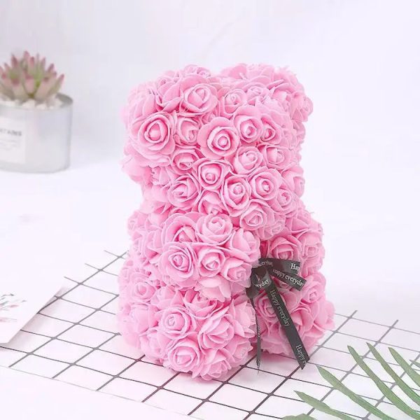 Rose Flower Teddy Bear 25cm Romantic Gift with Box Rose Flower Teddy Bear 25cm Romantic Gift with Box