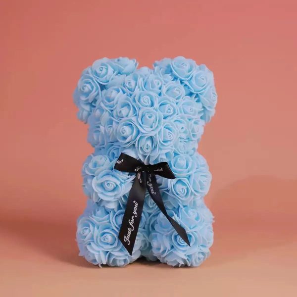 Rose Flower Teddy Bear 25cm Romantic Gift with Box Rose Flower Teddy Bear 25cm Romantic Gift with Box