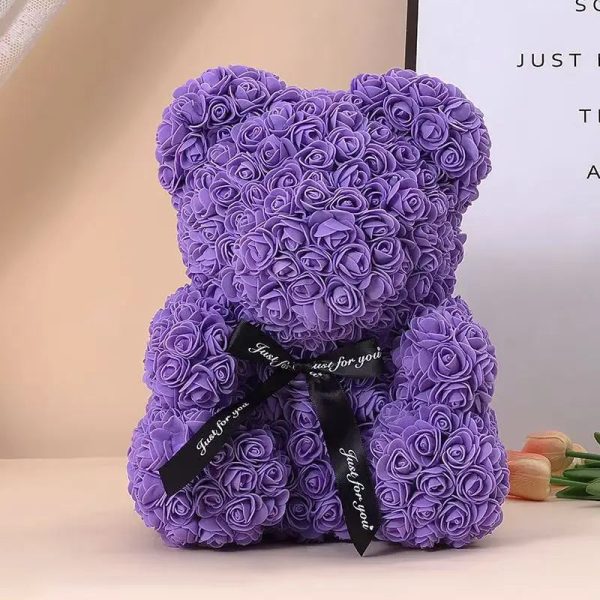 Rose Flower Teddy Bear 25cm Romantic Gift with Box Rose Flower Teddy Bear 25cm Romantic Gift with Box