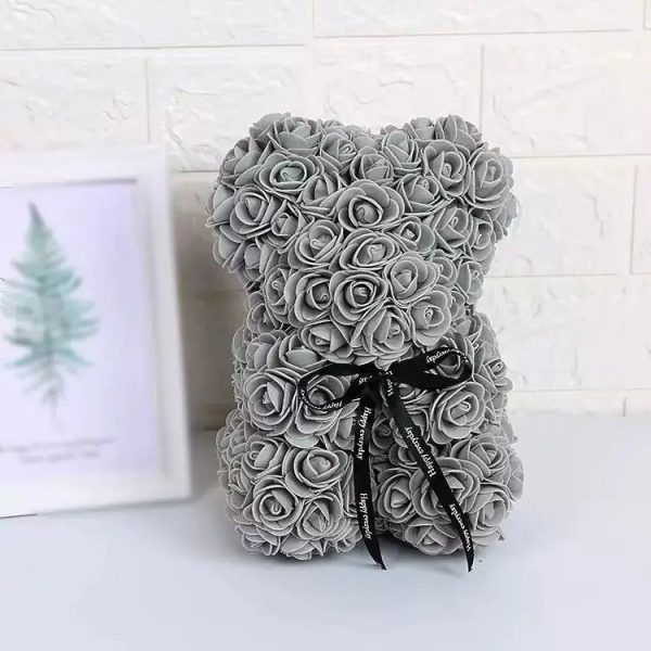 Rose Flower Teddy Bear 25cm Romantic Gift with Box Rose Flower Teddy Bear 25cm Romantic Gift with Box
