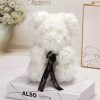 Rose Flower Teddy Bear 25cm Romantic Gift with Box Rose Flower Teddy Bear 25cm Romantic Gift with Box