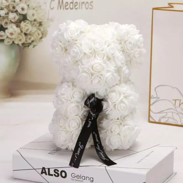 Rose Flower Teddy Bear 25cm Romantic Gift with Box Rose Flower Teddy Bear 25cm Romantic Gift with Box