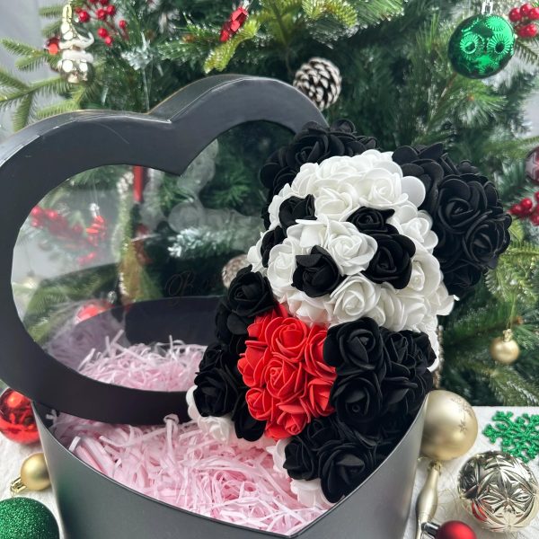 Rose Flower Teddy Bear 25cm Romantic Gift with Box Rose Flower Teddy Bear 25cm Romantic Gift with Box