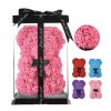 Rose Flower Teddy Bear 25cm Romantic Gift with Box Rose Flower Teddy Bear 25cm Romantic Gift with Box