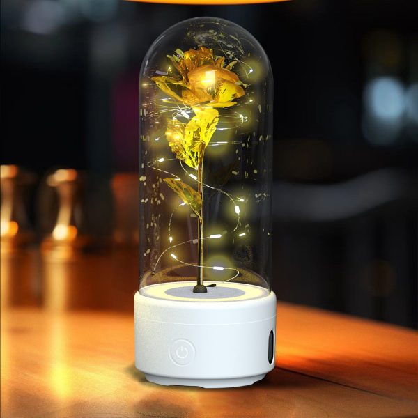 Rose Flowers Led Light And Bluetooth Speaker Rose Flowers Led Light And Bluetooth Speaker