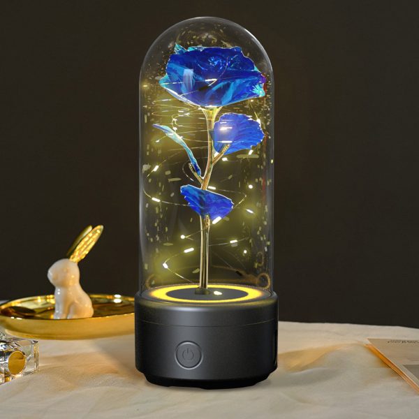 Rose Flowers Led Light And Bluetooth Speaker Rose Flowers Led Light And Bluetooth Speaker