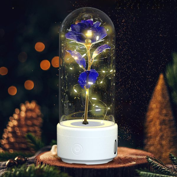 Rose Flowers Led Light And Bluetooth Speaker Rose Flowers Led Light And Bluetooth Speaker