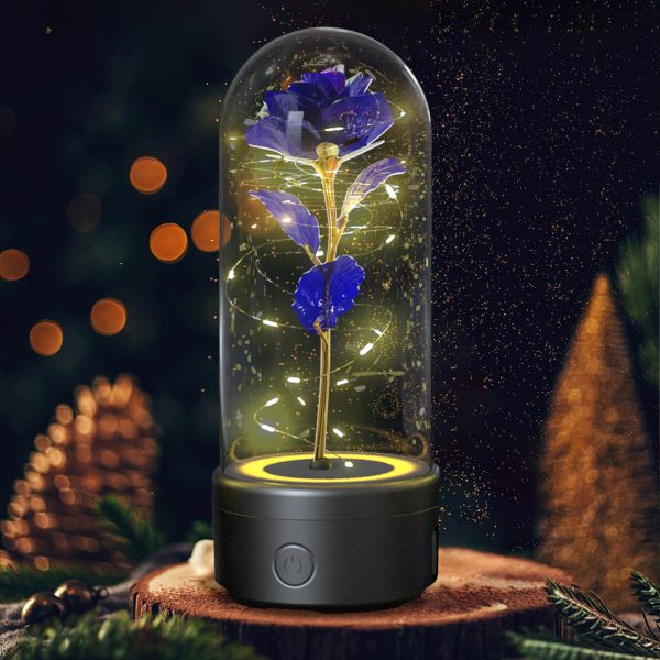 Rose Flowers Led Light And Bluetooth Speaker Rose Flowers Led Light And Bluetooth Speaker