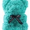 Rose Teddy Bear with Artificial Flowers – Romantic Gift for Girlfriend, Wife, or Mom