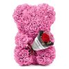 Rose Teddy Bear with Artificial Flowers – Romantic Gift for Girlfriend, Wife, or Mom