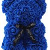 Rose Teddy Bear with Artificial Flowers – Romantic Gift for Girlfriend, Wife, or Mom