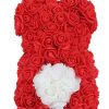 Rose Teddy Bear with Artificial Flowers – Romantic Gift for Girlfriend, Wife, or Mom