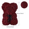 Rose Teddy Bear with Artificial Flowers – Romantic Gift for Girlfriend, Wife, or Mom