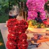Rose Teddy Bear with Artificial Flowers – Romantic Gift for Girlfriend, Wife, or Mom