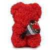 Rose Teddy Bear with Artificial Flowers – Romantic Gift for Girlfriend, Wife, or Mom