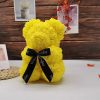 Rose Teddy Bear with Artificial Flowers – Romantic Gift for Girlfriend, Wife, or Mom