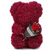 Rose Teddy Bear with Artificial Flowers – Romantic Gift for Girlfriend, Wife, or Mom