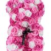 Rose Teddy Bear with Artificial Flowers – Romantic Gift for Girlfriend, Wife, or Mom
