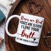 Roses Are Red Foxes Are Clever I Love Your Butt Let Me Touch It Forever, Butt Naughty Couples White Mug Roses Are Red Foxes Are Clever I Love Your Butt Let Me Touch It Forever, Butt Naughty Couples White Mug