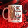 Roses Are Red Foxes Are Clever Personalized Mug, Couple Gift
