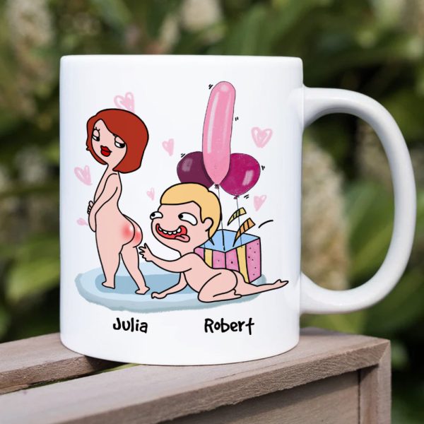Roses Are Red, Lilies Are Whitty, Gift For Couple, Personalized Mug, Naughty Couple Mug, Anniversary Gift