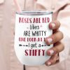 Roses Are Red, Lilies Are Whitty, Gift For Couple, Personalized Mug, Naughty Couple Mug, Anniversary Gift