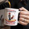 Roses Are Red Morning Foggy Love Quote With Cartoon Couple - Personalized Custom Coffee Mug - CPL259_MG Roses Are Red Morning Foggy Love Quote With Cartoon Couple - Personalized Custom Coffee Mug - CPL259_MG