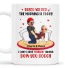 Roses Are Red Morning Foggy Love Quote With Cartoon Couple - Personalized Custom Coffee Mug - CPL259_MG Roses Are Red Morning Foggy Love Quote With Cartoon Couple - Personalized Custom Coffee Mug - CPL259_MG