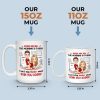 Roses Are Red, The Morning Is Foggy - Couple Personalized Custom Mug - Christmas Gift For Husband Wife, Anniversary