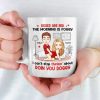 Roses Are Red, The Morning Is Foggy - Couple Personalized Custom Mug - Christmas Gift For Husband Wife, Anniversary