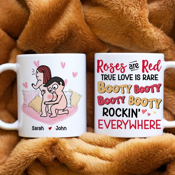 Roses Are Red, True Love is Rare, Personalized Couple Mug, Gift For Couple Roses Are Red, True Love is Rare, Personalized Couple Mug, Gift For Couple