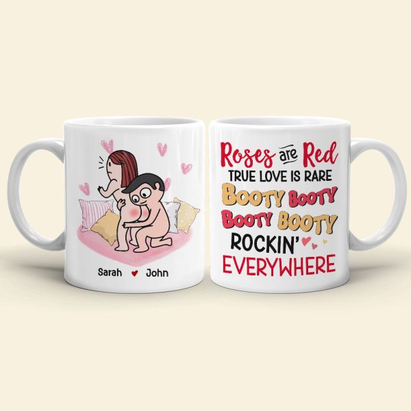 Roses Are Red, True Love is Rare, Personalized Couple Mug, Gift For Couple Roses Are Red, True Love is Rare, Personalized Couple Mug, Gift For Couple