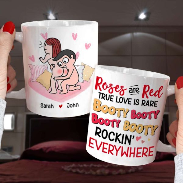 Roses Are Red, True Love is Rare, Personalized Couple Mug, Gift For Couple Roses Are Red, True Love is Rare, Personalized Couple Mug, Gift For Couple