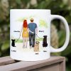 Roses Are Red, Violets Are Blue, Gift For Couple, Personalized Mug, Dog Walking Mug, Anniversary Gift