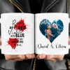 Roses Are Red Violets Are Blue Personalized Custom Photo Valentine Anniversary Couples Mug H586 Roses Are Red Violets Are Blue Personalized Custom Photo Valentine Anniversary Couples Mug H586