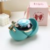 Round Bow Eternal Rose Jewelry Gift Box for Necklace and Ring Round Bow Eternal Rose Jewelry Gift Box for Necklace and Ring