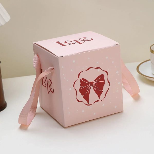Round Bow Eternal Rose Jewelry Gift Box for Necklace and Ring Round Bow Eternal Rose Jewelry Gift Box for Necklace and Ring