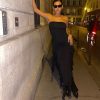 Ruffle Fringe Double Slit Tube Midi Dress Ruffle Fringe Double Slit Tube Midi Dress