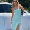 Ruffle Fringe Double Slit Tube Midi Dress Ruffle Fringe Double Slit Tube Midi Dress