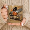 Rugged Chainsaw And Wood Design - Personalized Custom Coffee Mug - JBS063_MG Rugged Chainsaw And Wood Design - Personalized Custom Coffee Mug - JBS063_MG